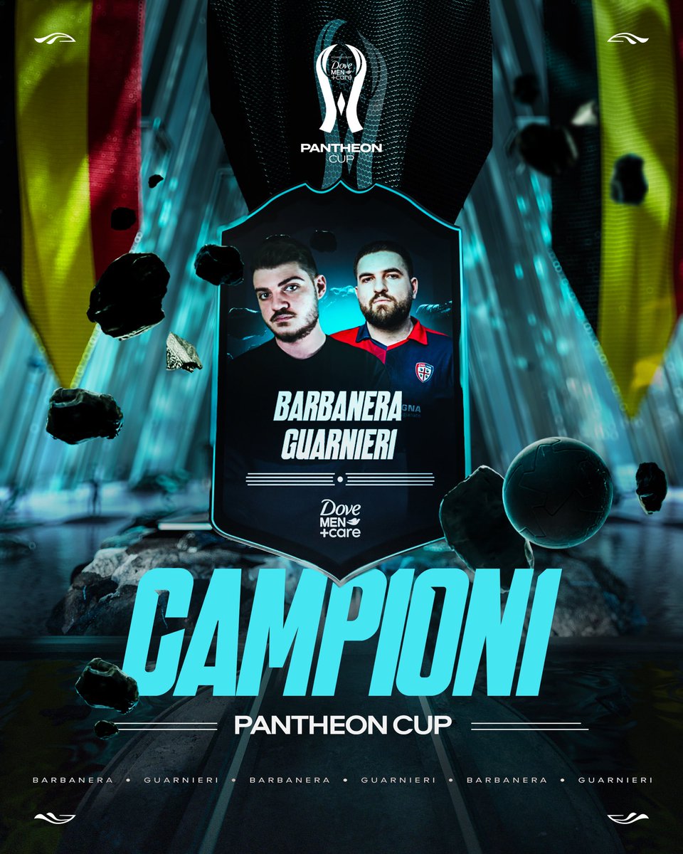 DSYRE (@dsyreesports) on Twitter photo 🏆CAMPIONI🏆
<a href="/CapitannBarba/">CapitanBarbanera</a> & <a href="/COSIMOGUARNIERl/">Cosimo Guarnieri</a> sono i vincitori della #PantheonCup powered by Dove Men + Care 🏆CAMPIONI🏆
<a href="/CapitannBarba/">CapitanBarbanera</a> & <a href="/COSIMOGUARNIERl/">Cosimo Guarnieri</a> sono i vincitori della #PantheonCup powered by Dove Men + Care