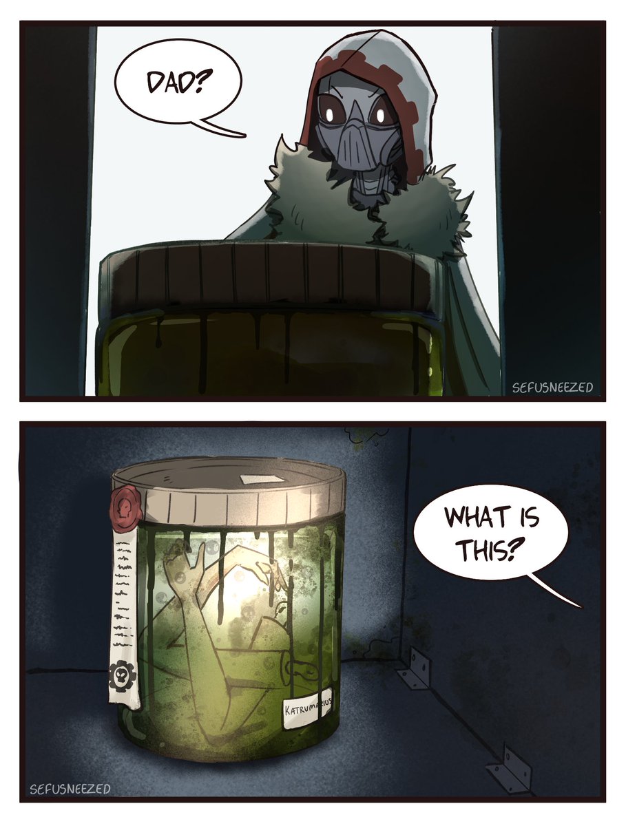 sefu_sneezed's tweet photo. [1/2] Admech dad turns daughter into pickle 

#warhammer40k #admech #adeptusmechanicus #webcomic https://t.co/nEUFotC2hu