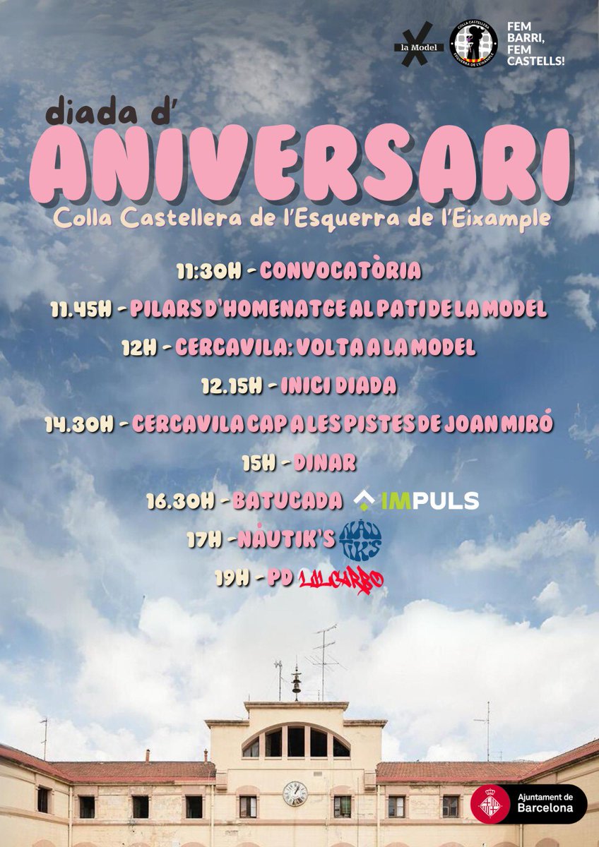 esquerdats's tweet photo. Última setmana abans de la diada d’aniversari😍
Grans objectius per davant💪🏼
Ens trobem diumenge vinent amb @capgiratscdv i @CastCornella al barri per celebrar els 6 anys #esquerdats 🎂💜
#FemBarriFemCastells https://t.co/NlvdUSTnEo