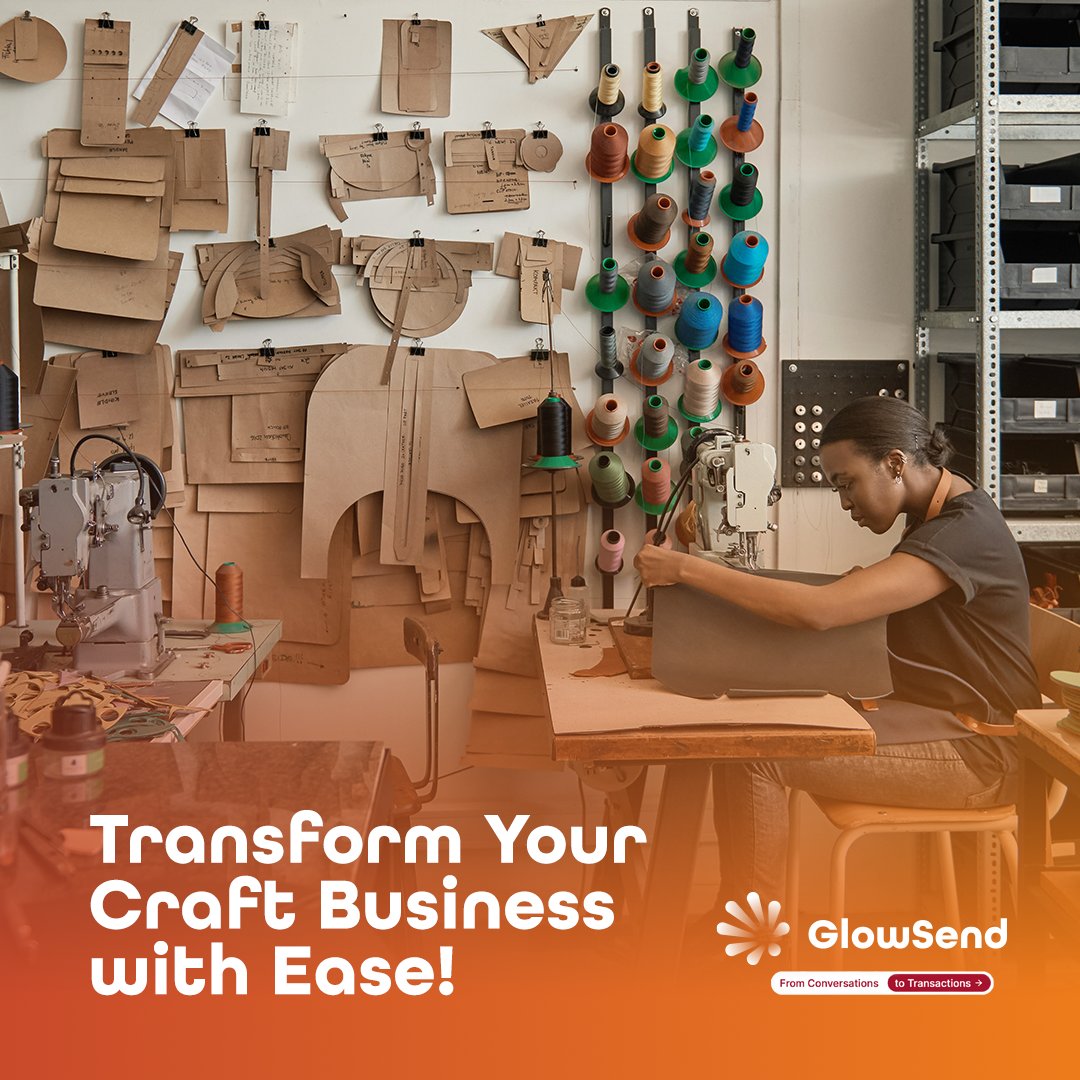 glow_send's tweet photo. Artisans, manage your orders, payments, and customer interactions seamlessly with GlowSend through WhatsApp. Simplify your craft business operations! 😏

#GlowSend #WhatsApp #digitalsolution #chatbusiness https://t.co/ihKX6RFSWY