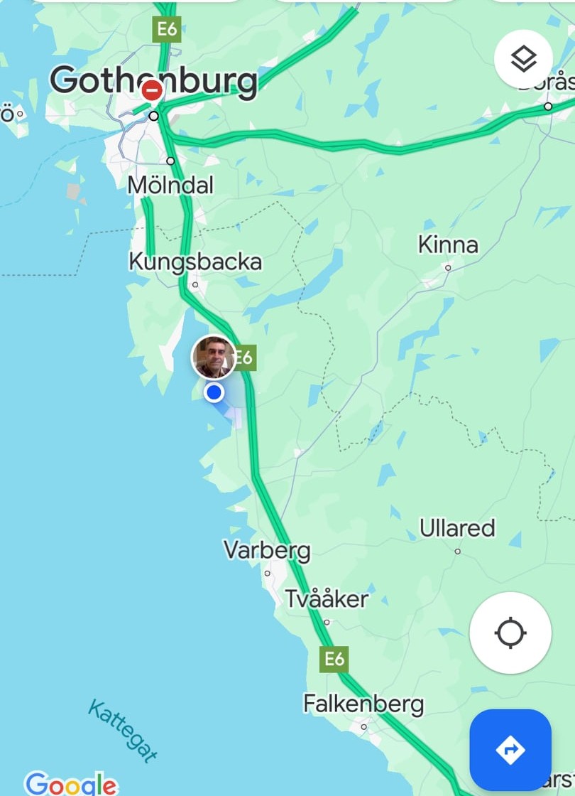 bamboolejog's tweet photo. Current location. Two days of cycling left then it's a day looking at art and stuff in Gothenburg https://t.co/ZCsmAJRz8h