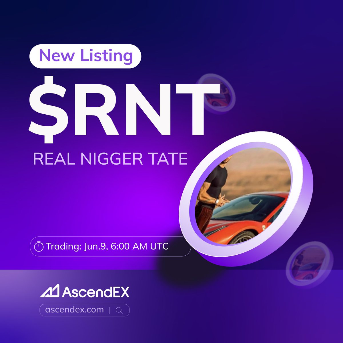 AscendEX_'s tweet photo. 🔥AscendEX is thrilled to announce the  ( $RNT) listing under the trading pair $RNT/USDT. Details are as follows:

✅Deposit: Opened  ✅Trading: Opened ✅Withdrawal: June 10, 6:00 AM UTC  

📖Project Intro👉 https://t.co/3cEmsFr57u

#RNT #Crypto #AscendEX https://t.co/bNW870hZCi