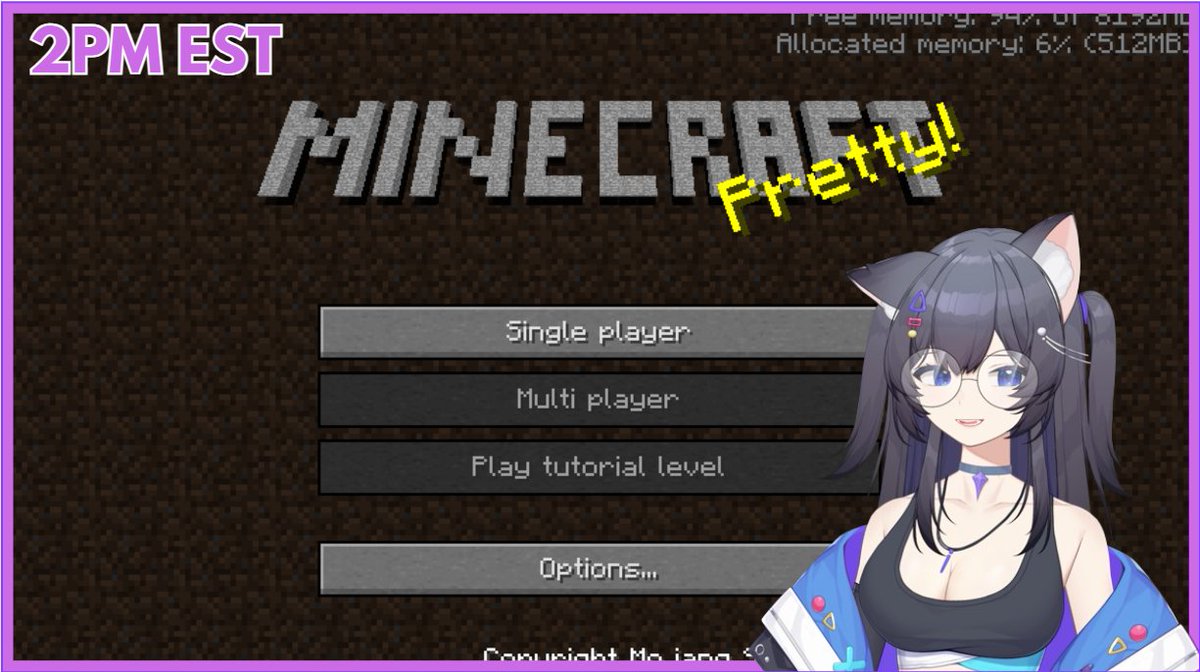 ZeroNyxia's tweet photo. I'm playing more minecraft today!
We're gonna finishing up gathering items and resources and moving on to the first Beta Version of the game!!!
Hope to see you there <3
#Vtuber #Minecraft #updateinfo https://t.co/QvTKDo8fyf