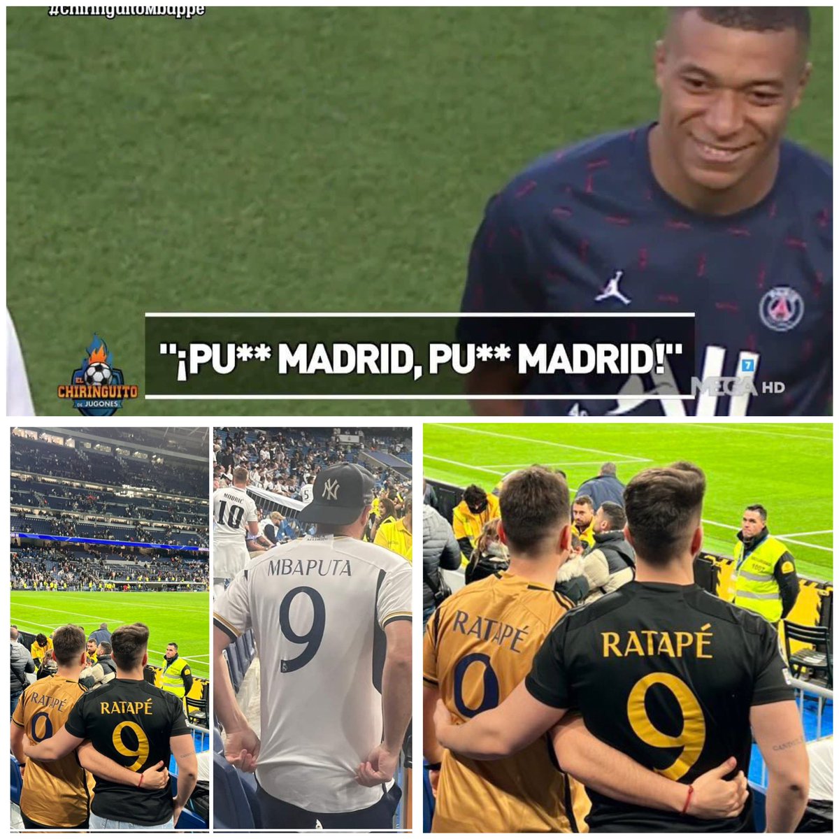 RogerTrenchs34's tweet photo. Son unas vergüenza como fans del Madrid le tiran a un jugador y ahora lo aprecian más que nunca cuando un jugador se ríe del club 

¡PU** MADRID, PU** MADRID ! 😂
@MiguelFutbol7 @RMgranblanco @DanikRM_ @trunksRM @MarioHurtado5 @Lavozgalactica https://t.co/zYOg2Y5LEW