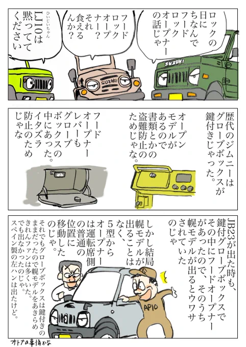 #ほぼまいにちジムニー100日
61日目。今回は「ジムニーおじいちゃんズ」形式でお送りします。文字ばっかりだけど。 