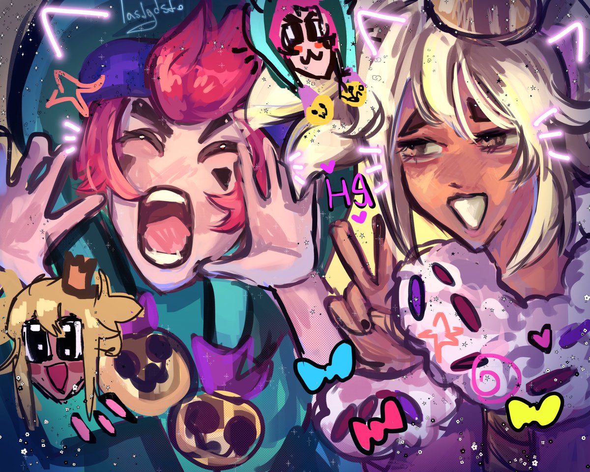 lasdgdst's tweet photo. #chester #mandy #chestermandy #brawlstars ^^ https://t.co/p7yNybPxRM