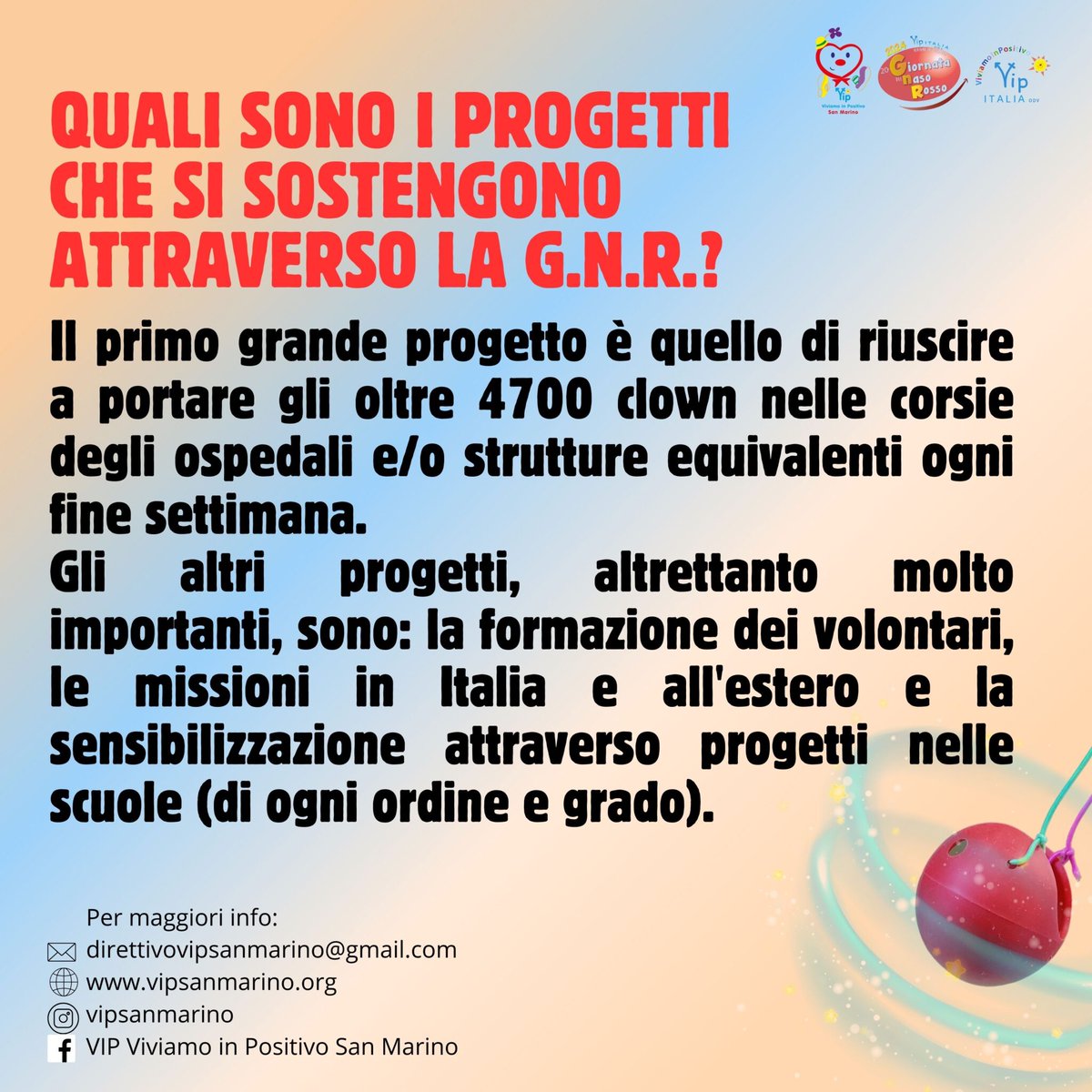 29 giugno 2024 - Podere Lesignano (RSM) - Viviamo In Positivo

Giornata del Naso Rosso (GNR 2024)

vipsanmarino.org/gnr-giornata-n…
