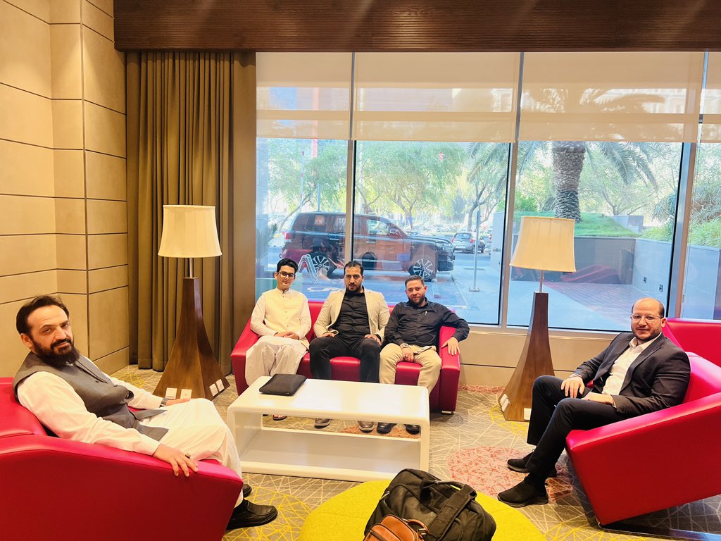 hammadkakar211's tweet photo. Doha, Qatar 🇶🇦 
Meeting with @saeedziad , a Pales-tinian 🇵🇸 Political Analyst and Researcher and Mohammad Al Najar representative of the Youth office of Ha*ma*s regarding the current situation in Ga-za and Raf-ah.
#PalestineHolocaust #Gaza #Rafah_under_attack #Rafah https://t.co/skFWFsJwQQ