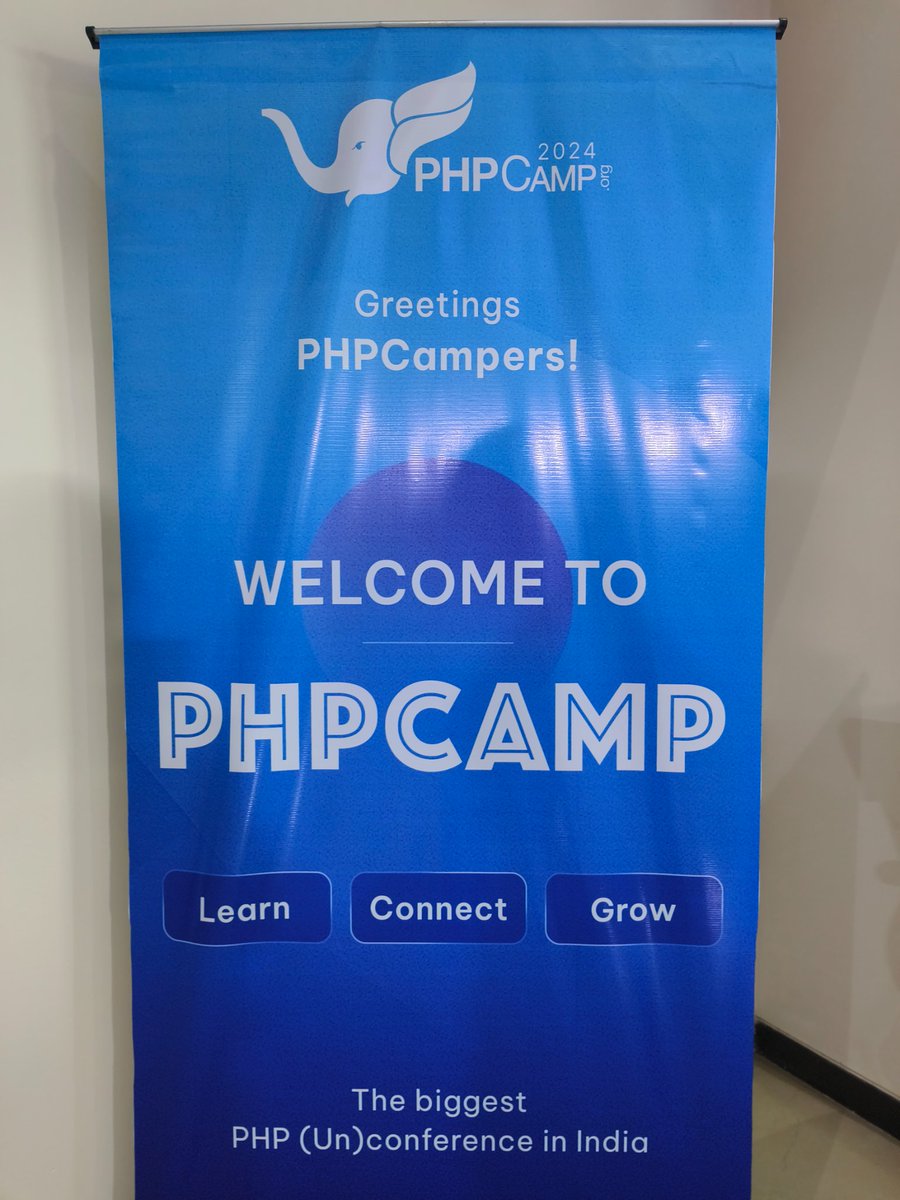 shamalisulakhe's tweet photo. It was a nice experience being a part of #PHPCamp24, which offered an opportunity to connect with PHP, Drupal, Laravel and WordPress community under one roof.
Divided by systems, United by PHP 🐘
#PHPRocks https://t.co/Zd4lbDNc0M
