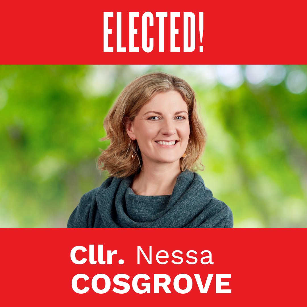 labour's tweet photo. Congratulations Cllr. @CosgroveNessa reelected in Sligo–Leitrim, Sligo-Strandhill 🌹

#LE24 https://t.co/MyY4kvgZpg