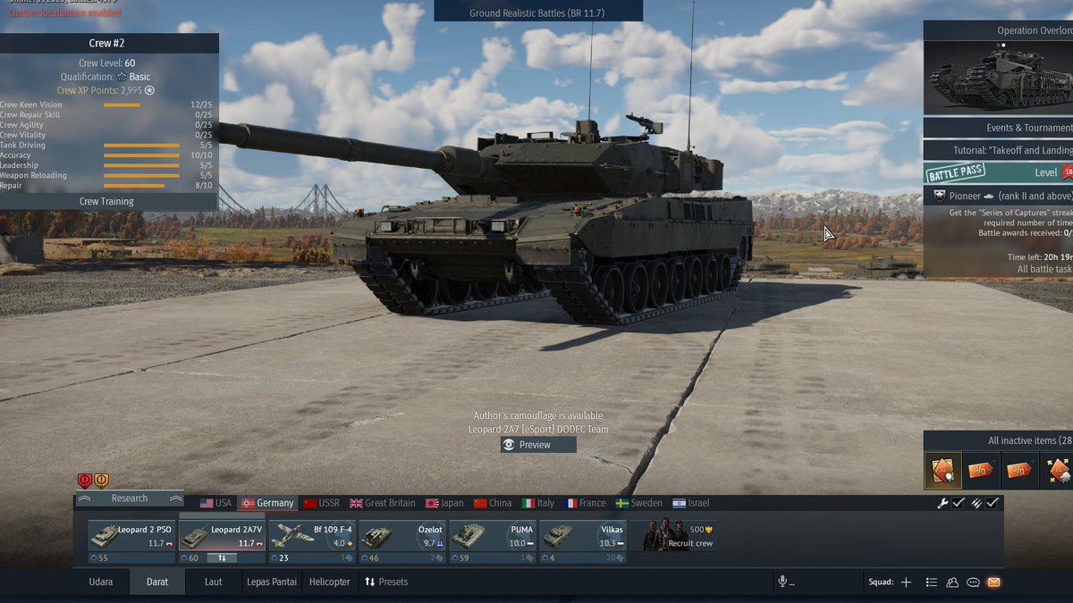 mhudafiqri's tweet image. Finally, German top tier LMAO

#warthunder
#gaijin
#leopard2a7v