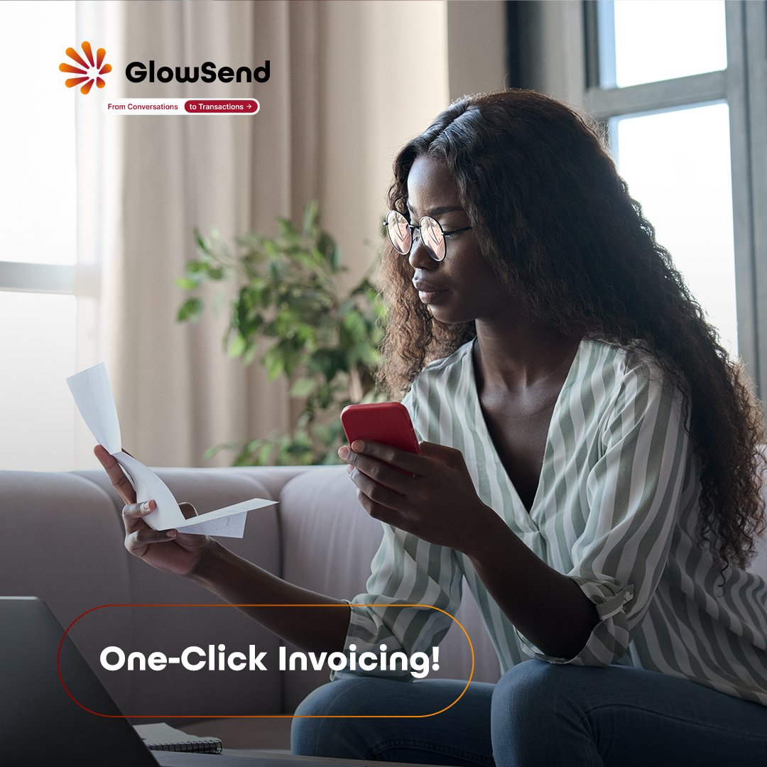 glow_send's tweet photo. Create and send invoices with just one click using GlowSend on WhatsApp. Simplify your billing process today! 🎯

#GlowSend #WhatsApp #digitalsolution #chatbusiness https://t.co/truOuPlUkl