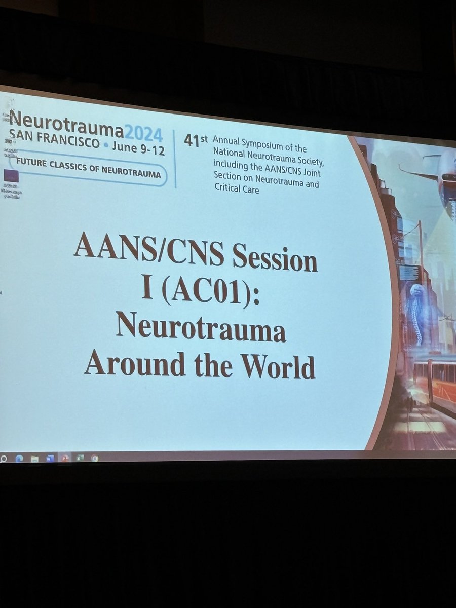 AndrewReisner2's tweet photo. Honored to participate in National Neurotrauma Society meeting in San Francisco by talking the important role of the WFNS  in Neurotrauma globally !  Thanks to Eve Tsai for this opportunity! https://t.co/lLmrlTgbVM