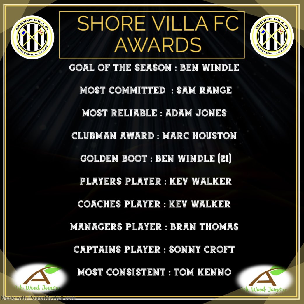 Shore_VillaFC's tweet photo. Boss day. Celebrate your lads. Recognise them. What a season. ❤️⚪️⚫️ https://t.co/ga7uqSqs7q