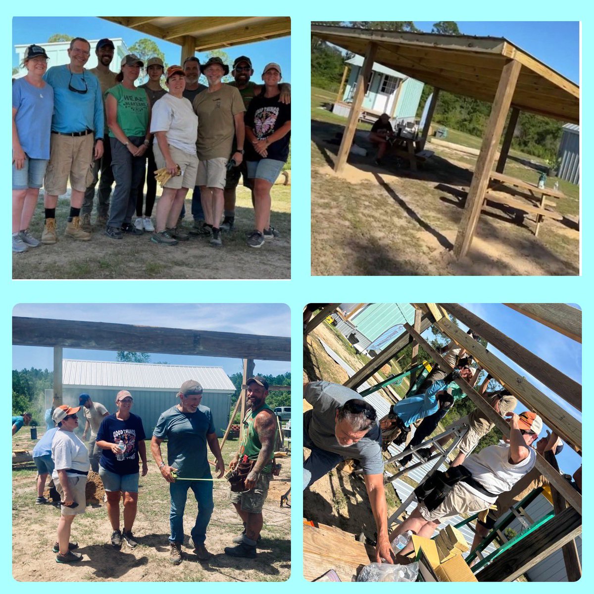Susangb68's tweet photo. Successful work day @ChangeUnchained. Next month we will build a pavilion for shooting range!!! #BurnitDownRanch #ChangeUnchained https://t.co/wOnWLDtrE2