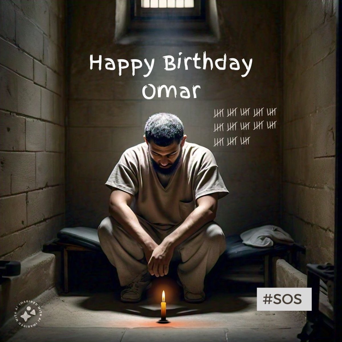 saveomarnsarah's tweet photo. Today is Omar's 26th birthday. Instead of celebrating with his family, he sits alone in a prison cell, locked away from everyone he loves. We miss his smile, his laugh, his presence  - it's time for him to come home. #HappyBirthdayOmar #SOS #SaveOmarAndSarah https://t.co/mNKQEpkSL5