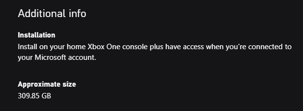 greencadecom's tweet photo. Black Ops 6 will be aproximately 309GB to install. https://t.co/UPDWcx3sRJ