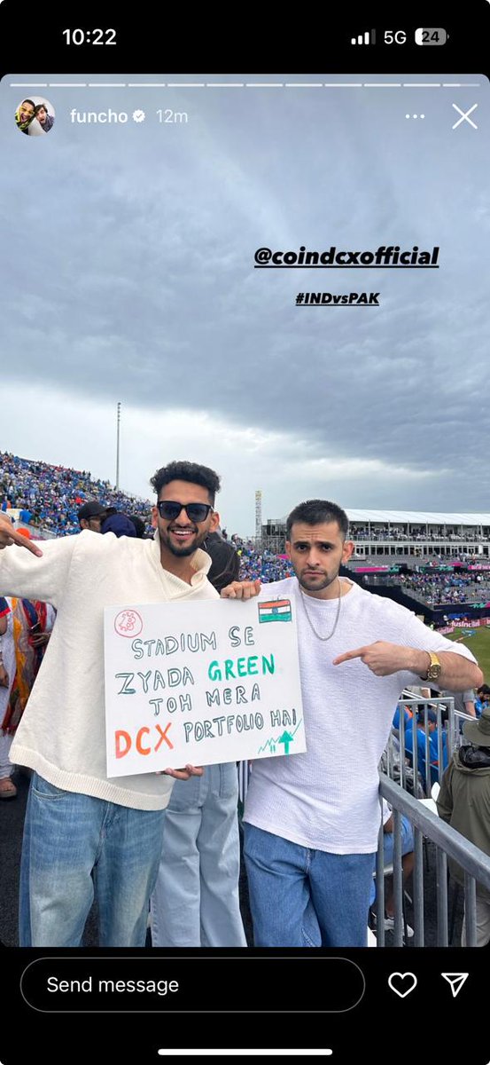 mufaddal_vohra's tweet photo. Bro didn't hesitate to flex his CoinDCX portfolio. #INDvsPAK https://t.co/mOysXt0h3N