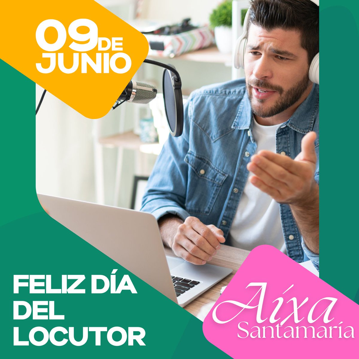 ¡Felicidades a todos a los locutores en su día!
