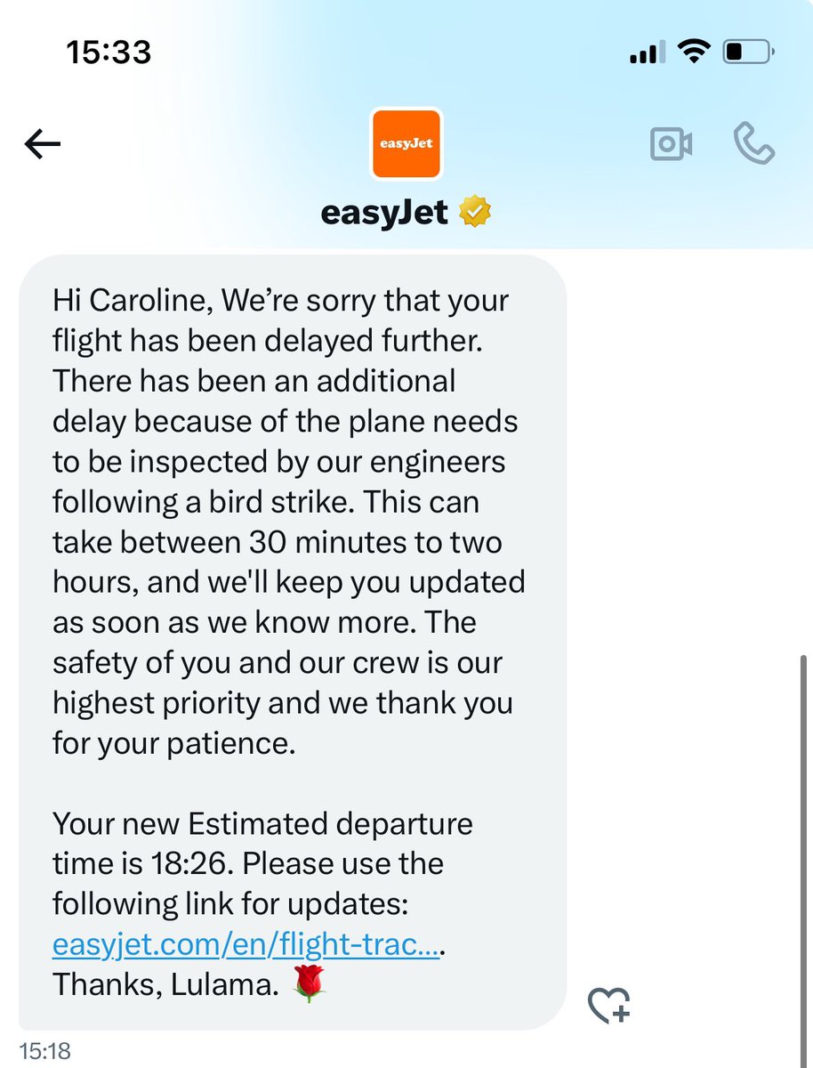 carolinepeds's tweet photo. @McilwaineSamuel @easyJet Their reply https://t.co/QiYZBORDNd