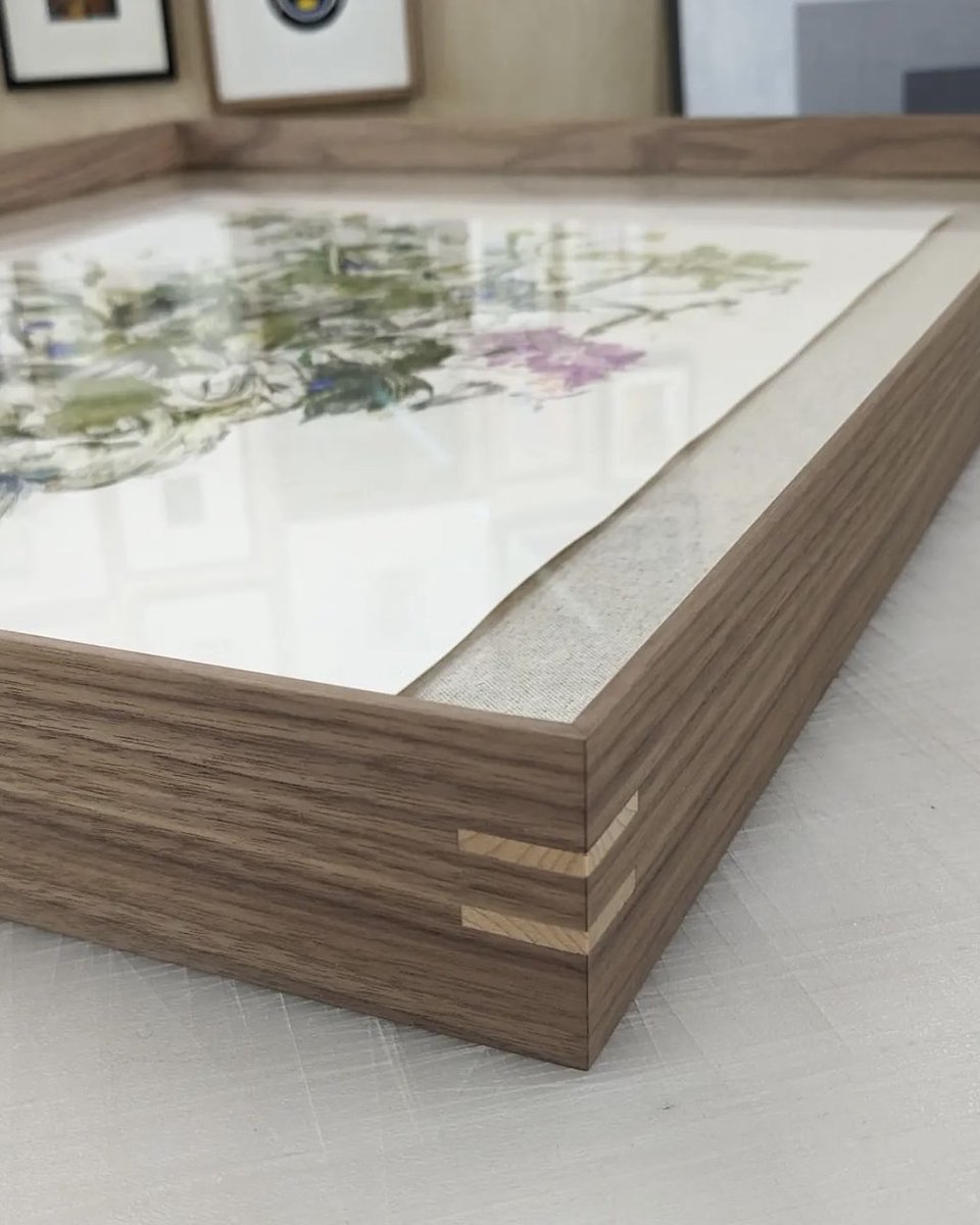 We were delighted to partner with @theframingroom for the Fair in 2023!

The Framing Room is a picture framing studio specialising in contemporary, hand-finished frames. This artwork by @sarahelgardner was purchased at WCPF23 and looks stunning in its new frame 💫