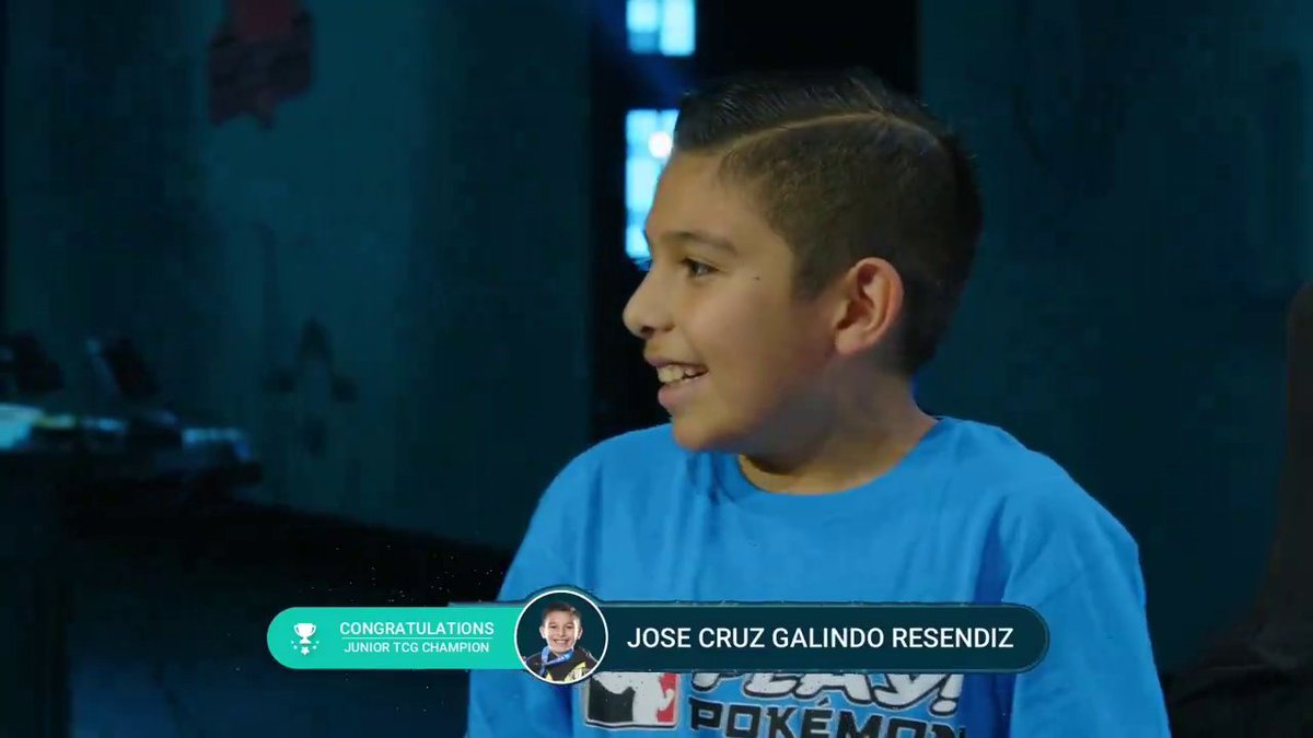 PokemonTCG's tweet photo. Jose is your #PokemonTCG Junior Division Champion! 🏆

#PokemonNAIC https://t.co/WEvzU3oJYN