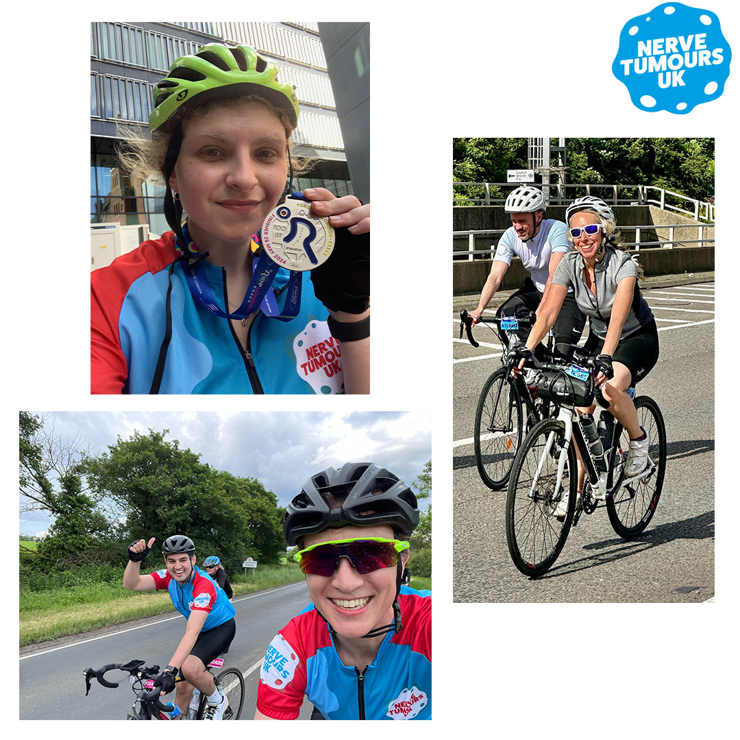 NervetumoursUK's tweet photo. Thank you and congratulations to our 9 riders who took on the 100 mile #RideLondon-Essex challenge. A fantastic achievement, enjoyed by all the #TeamNTUK cyclists: https://t.co/7mqtp082qx
Inspired to #Cycle for #NTUK in 2025? Register here: https://t.co/LhgxVBGszN
#MakeNFVisible https://t.co/IgnURmiN4U