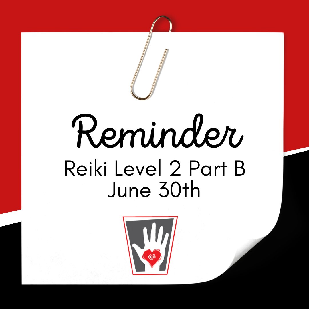 teamhearttouch's tweet photo. Hoping everyone attending Reiki Level 2 Part A is enjoying their time! Friendly reminder about part B training on June 30th! https://t.co/E4eoyELHDs