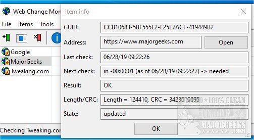 majorgeeks's tweet image. WebChangeMonitor is an #OpenSource app that allows you to monitor multiple web pages tracking changes based on #webpage content. 
32-Bit: majorgeeks.com/files/details/…
64-Bit: majorgeeks.com/files/details/…