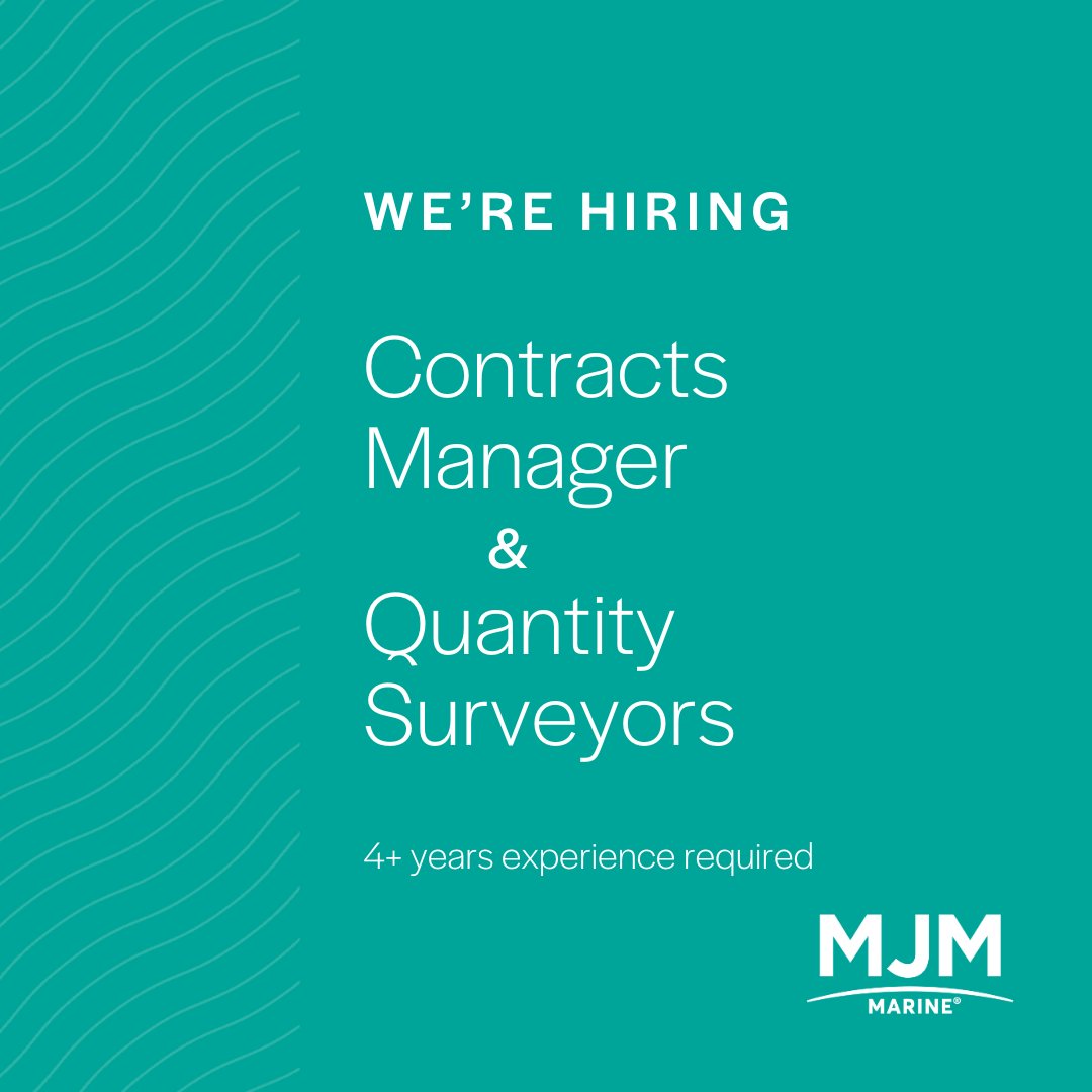 We're hiring Contracts Managers &amp; Quantity Surveyors 📏

Do you have at least 4 years experience and want to join an award winning company working with global clients?

If interested, WhatsApp us with #Contracts Manager or #Quantity Surveyor for more details to (+44) 79170 20339