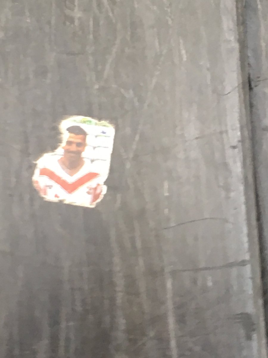 ChrisSergeant4's tweet photo. Big fan of finding football stickers out in the wild - great to see the legendary @FrannyBenali is big all over Playa Blanca in Lanzarote, St Pancras station and Stansted airport! https://t.co/LfQ4RBDNZV