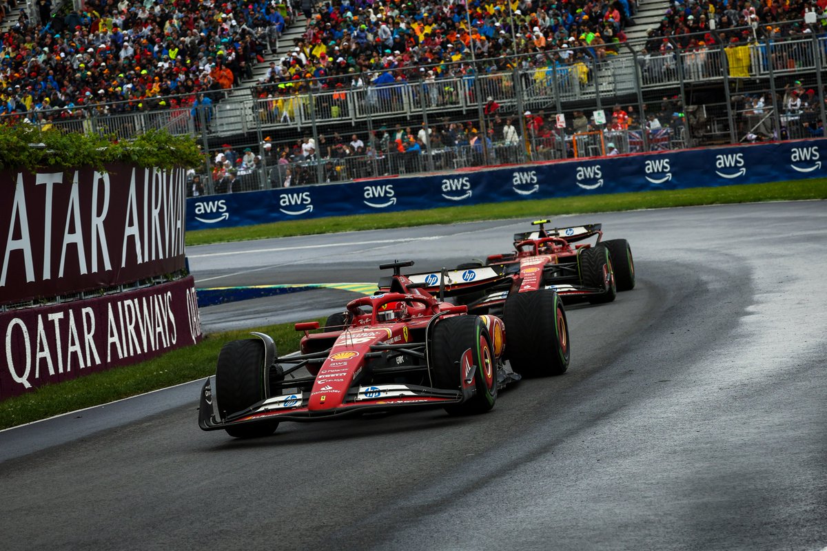 ScuderiaFerrari's tweet photo. Not our day in Montreal 😔

#CanadianGP #F1 https://t.co/PQWVA9efDZ