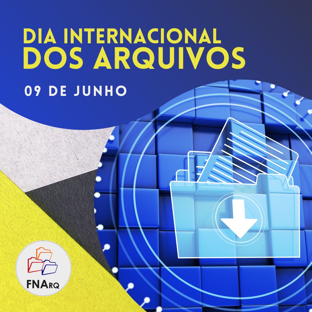 Hoje, 9 de junho, se comemora o Dia Internacional dos Arquivos! A data foi escolhida por ter sido em 09/06/1948, que a UNESCO criou o <a href="/ICArchiv/">ICA - International Council on Archives</a> #InternationalArchivesDay #DiaInternacionaldosArquivos #CyberArchives