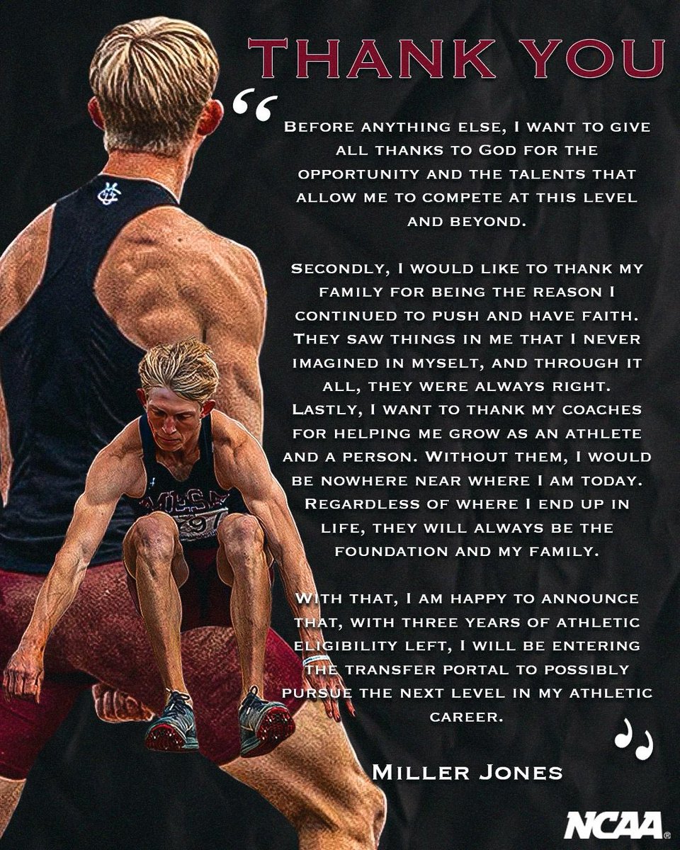 Thank You CMU track and field.