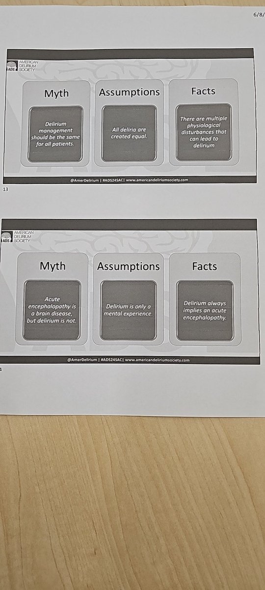 Funtastic Delirium Myth Busting at #ADS24SAC
Delirium is as much a brain condition as acute encephalopathy @delirium_dnp <a href="/MarkOldhamMD/">Mark Oldham</a>