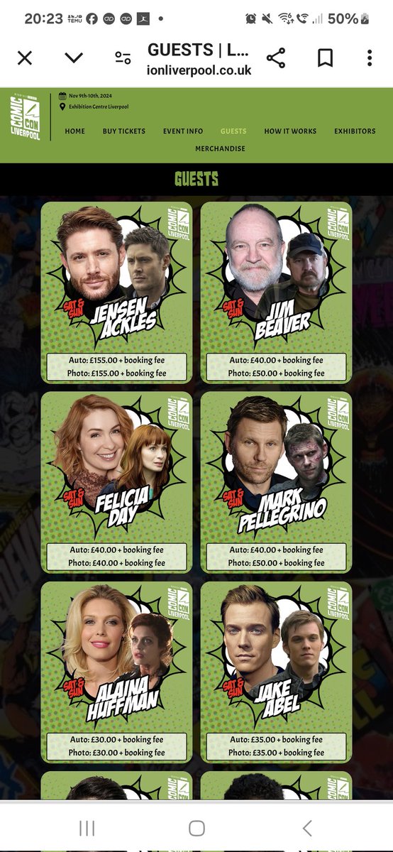 BlueFan2580's tweet photo. Liverpool ComicCon....tickets, and hotel booked, see you there @JensenAckles https://t.co/fK2AyESQMj