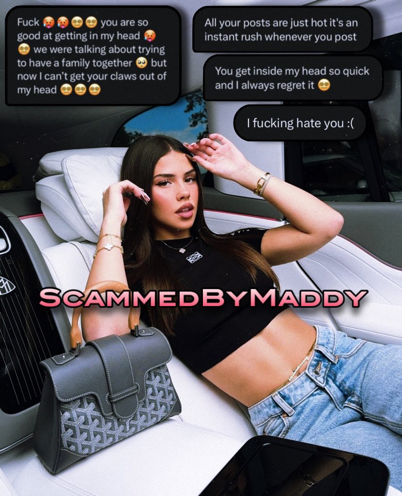 ScammedByMaddy's tweet photo. The death wishes I get after their post nut clarity is so fucking erotic 🥵

Despise me, hate me, I fucking love it. You can’t unsend those hundreds 😏

When you cried yourself to sleep after, was daddy still rxping you in your nightmares 😵‍💫 https://t.co/QIS9K8DUQH