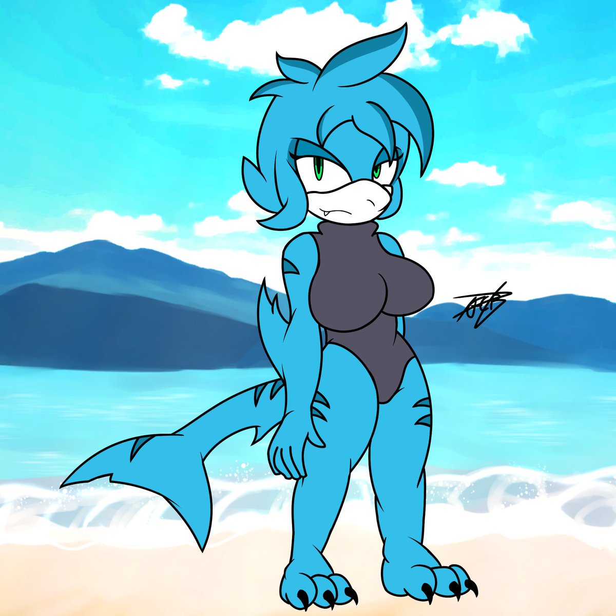 Nueva Oc e integrante al grupo de Blaster 🐢✨

Aqua the Shark