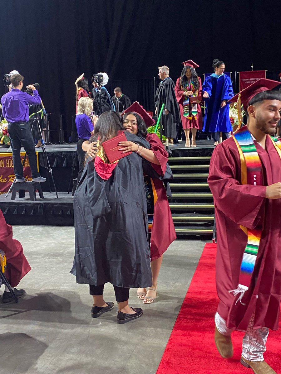 FWPS210's tweet photo. Graduation: Check! TJHS graduates, your next adventure starts today! 🌟 @TJHSRaiders #Classof2024 #RaiderGrad https://t.co/0HvS0kPjzJ