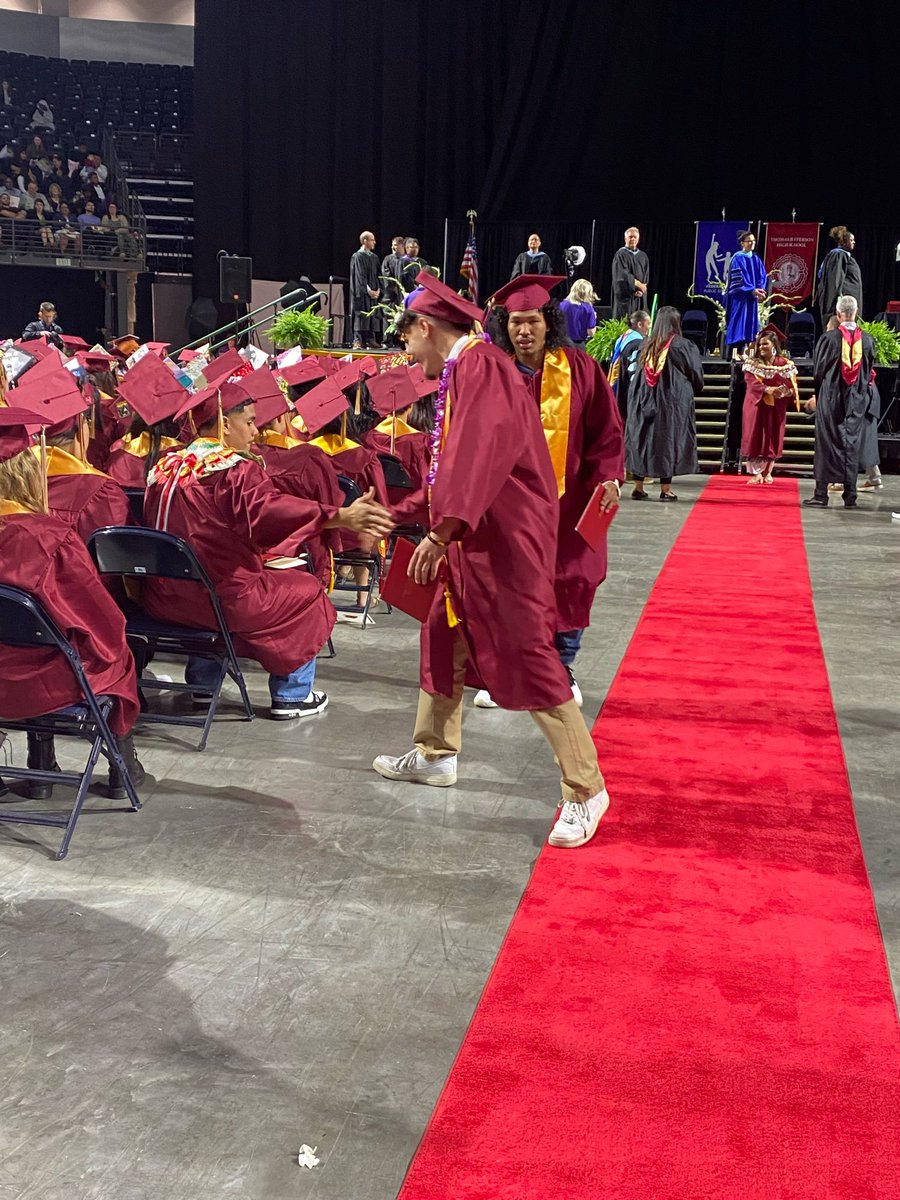 FWPS210's tweet photo. Graduation: Check! TJHS graduates, your next adventure starts today! 🌟 @TJHSRaiders #Classof2024 #RaiderGrad https://t.co/0HvS0kPjzJ
