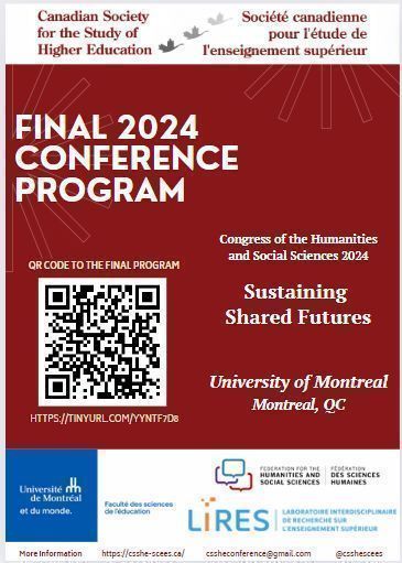 Check out our Final 2024 Conference Program of #congressh CSSHE-SCÉES 2024 | 15-20 June-Juin 2024! We will see you soon in Montreal or online for another hybrid conference! #CSSHE2024 <a href="/csshescees/">CSSHE | SCÉES</a> <a href="/UMontreal/">Université de Montréal</a> <a href="/Kim_Cathy_EunGi/">Eun Gi (Cathy) Kim</a> <a href="/ErinC_Anderson/">Erin Anderson (she/her)</a>
