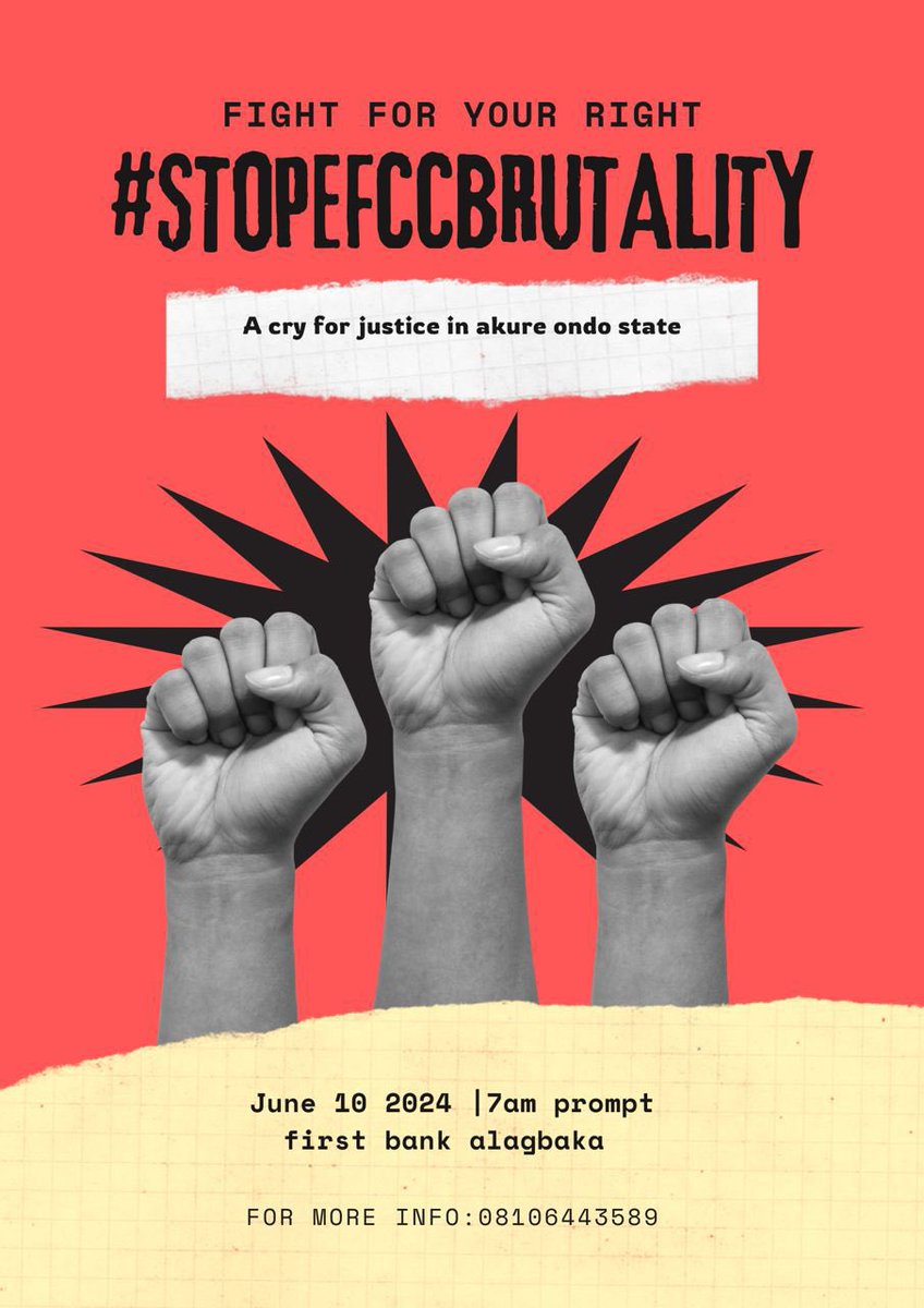 Protest is a fundamental human right.  #StopEfccBrutality ✊✅