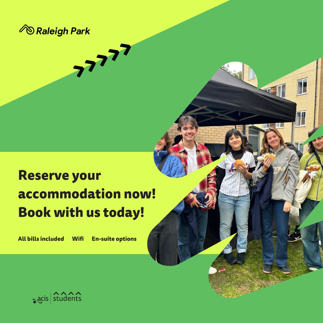 Thinking about moving to Raleigh Park in September? Not booked your room yet? 

We have limited availability left for September 2024 onwards.  Book today to reserve your room: acisgroup.co.uk/students/ralei…