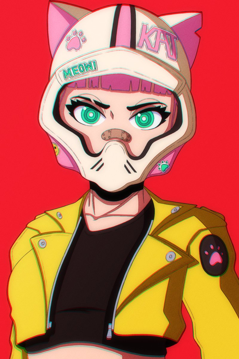 GrimulkinDraws's tweet photo. KAT, a character I've drawn a few times in the past. Never really settled on a design though haha https://t.co/N6Z2hTYpiQ