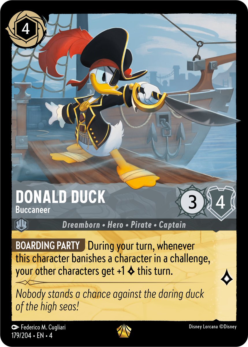 DisneyLorcana's tweet photo. Happy 90th Birthday Donald Duck! #DisneyLorcana https://t.co/nSag2OfW0E