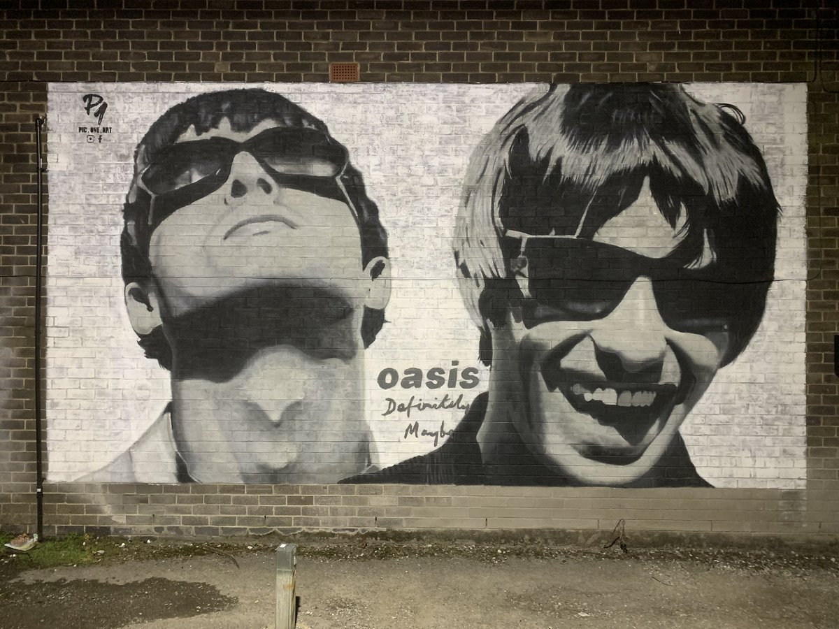 PicOneArt's tweet image. Celebrating 30 years since the release of Definitely Maybe.
Thanks to Pete and Oasis photographer @msj_photo for trusting me to use his iconic image.
@oasis
@liamgallagher
@NoelGallagher
#oasis #definitelymaybe #noelgallagher #liamgallagher #sifters #oasismural #shakermaker