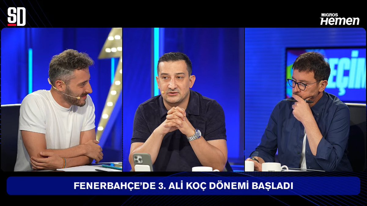 Serhat Akın: Aziz Yıldırım ve Ali Koç'un dünkü canlı yayını, Ramiz Karaeski ile Kenan Birkan'ın yeniden buluşması gibi oldu. Tarihi bir yayındı.