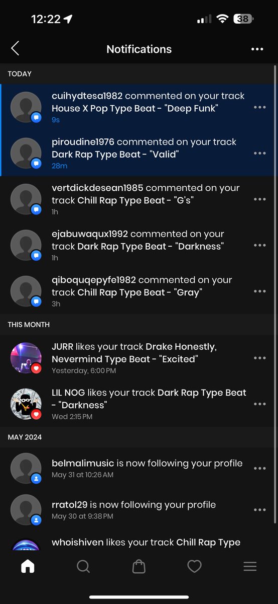 G0atSteve's tweet photo. @BeatStars these spam accounts mad annoying https://t.co/E6Z8y4HQjr