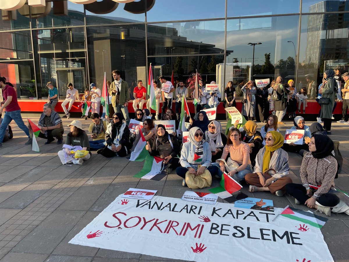 İçişleri Bakanı Sn.Ali Yerlikaya’ya sesleniyorum:Elan İsrail Büyükelçiliği önünde Anayasanın kendilerine tanıdığı toplantı,yürüyüş ve gösteri haklarını kullanarak Filistinde(Gazze’de)İsrail Hükümetinin zulüm,katliam ve soykırım uygulamalarını telin eden vatandaşlarımızdan 2