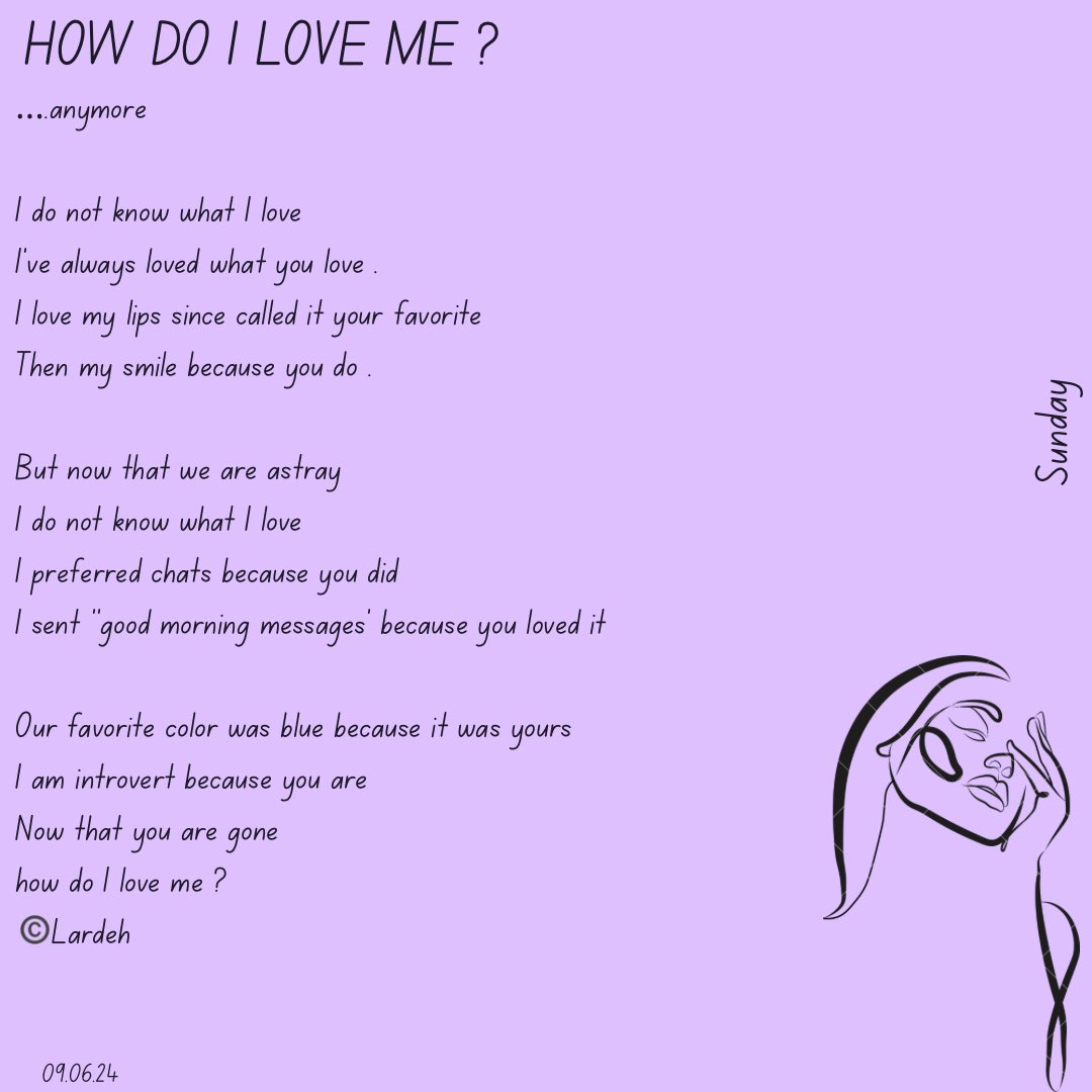 call__me_Lardeh's tweet photo. DAY 161💜✨HOW DO I LOVE ME ?
#poetified_nurse #poetrytrybe
#366dayswritingchallenge #Apoemforatruepurple https://t.co/G2JZUYg2dk